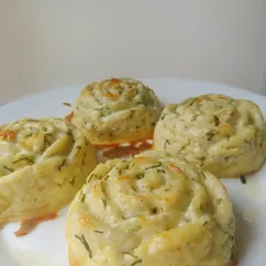 Куриные маффины с сыром и зеленью