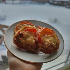 Горячие бутерброды с рыбой и помидорами 🍅