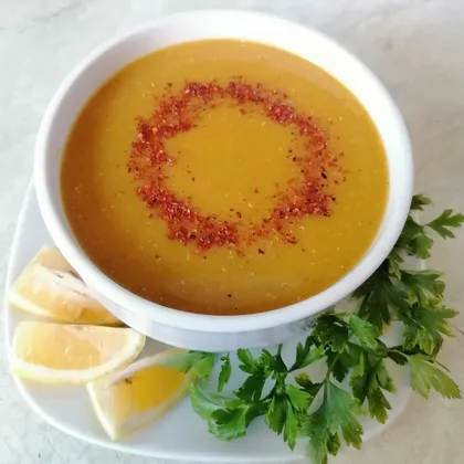 Суп из жёлтой чечевицы с овощами