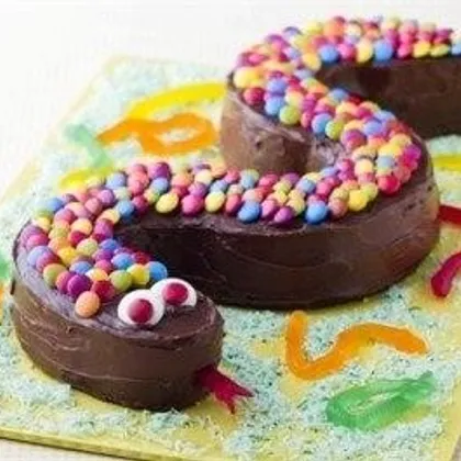 Шоколадный торт-змея