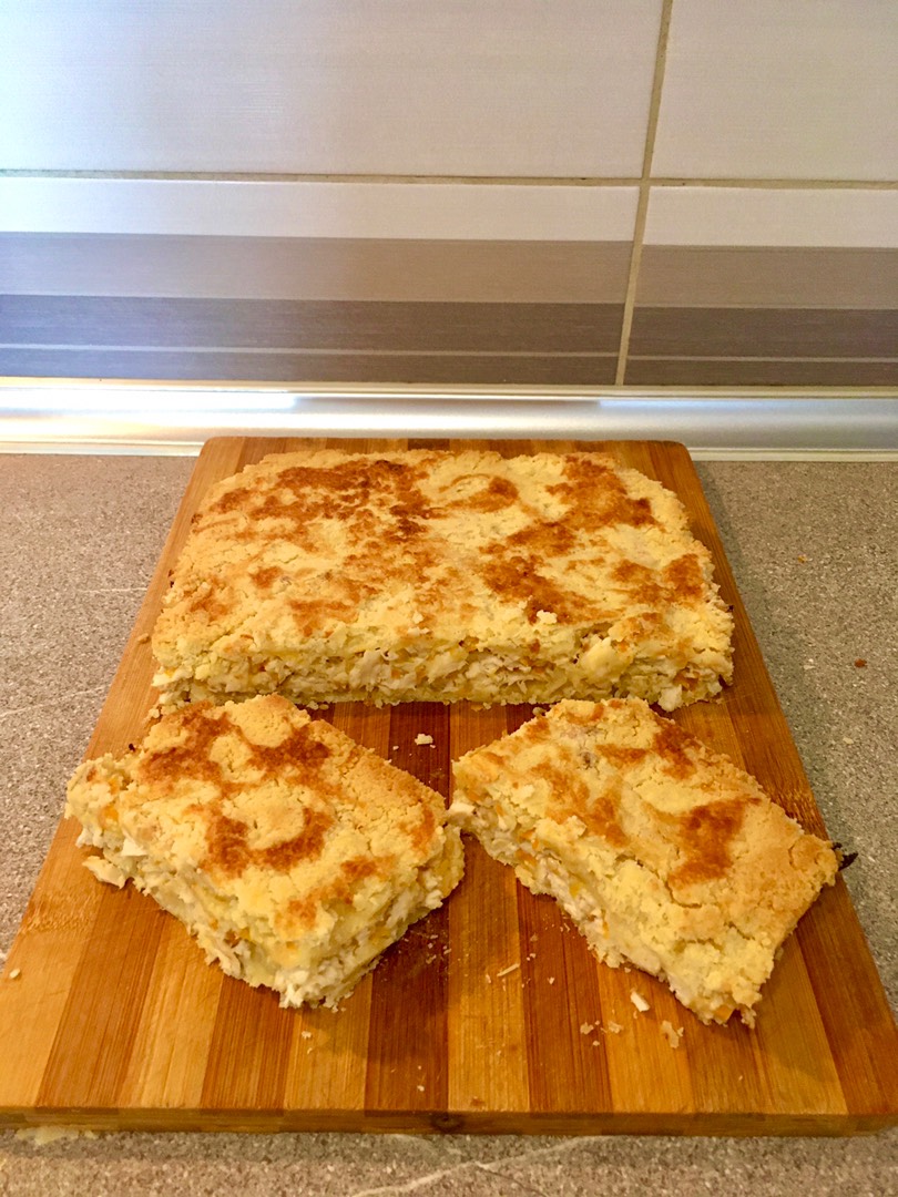 Куриный насыпной пирог