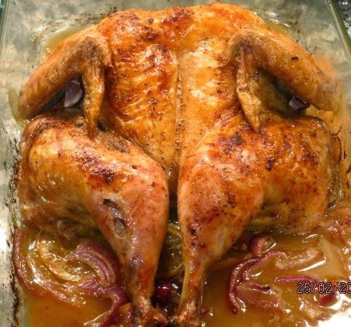 Запеченная курица в духовке