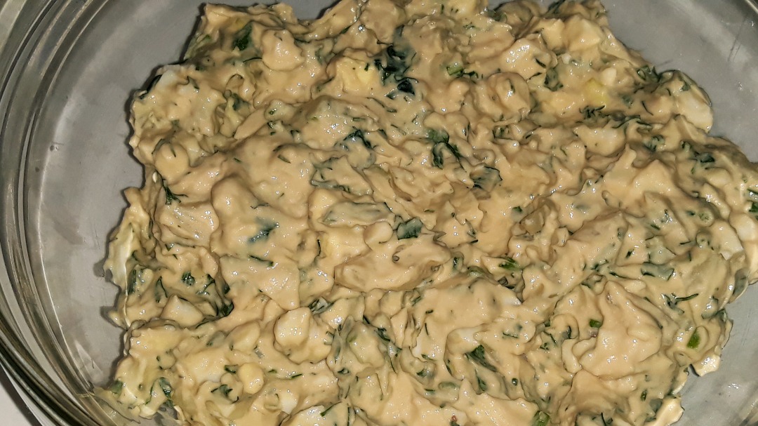 Салат с мурманской печенью (трески)