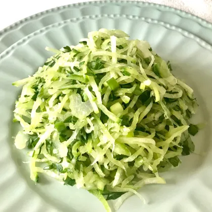 Салат из зелёной редьки🌱