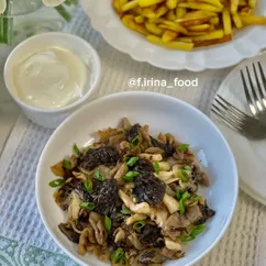 Жареные сморчки 