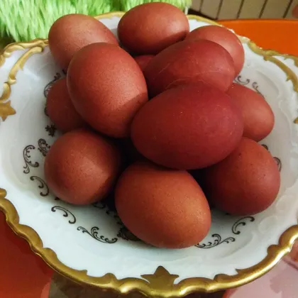 Крашеные пасхальные яйца
