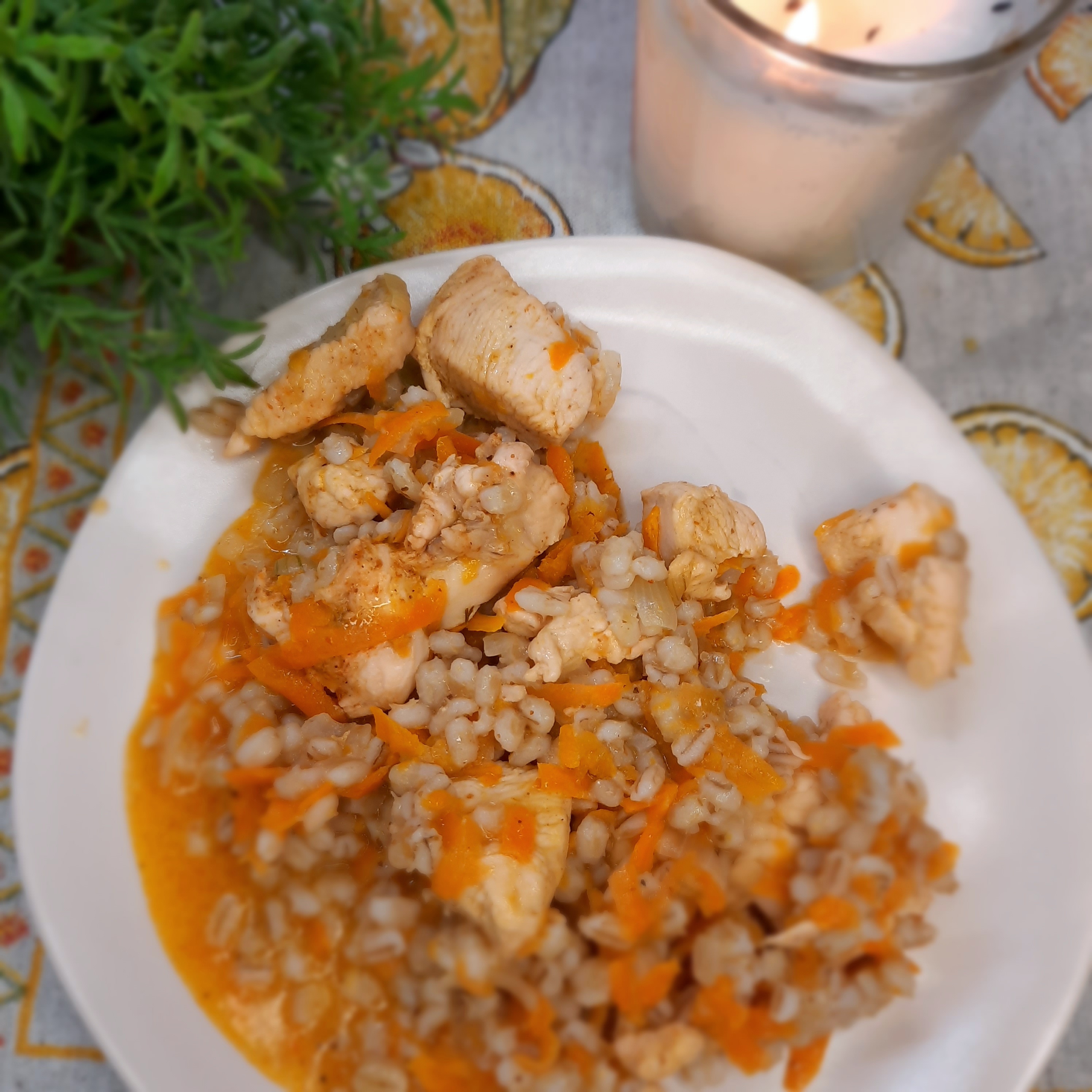 Перловка с куриной грудкой