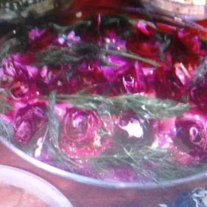 Салат "миллион алых роз"