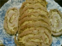Рулеты из оленины с абрикосами и капустой
