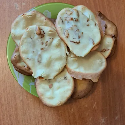 Тонкое пп печенье с изюмом