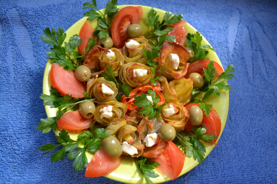 Картофельные розочки