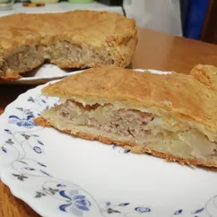 Мясной пирог на дрожжевом тесте🥮