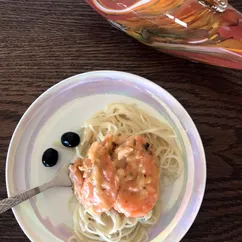 🍝 Паста с креветками 🦐 в сливочном соусе 🥛