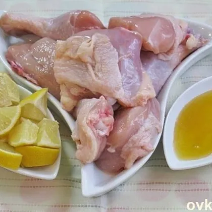 Курица, запеченная с лимоном