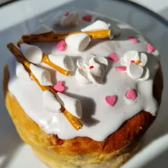 Декор для кулича и пасхи: веточки вербы, гнездо, цветы