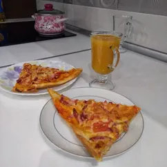 Домашняя пицца на тонком тесте🍕