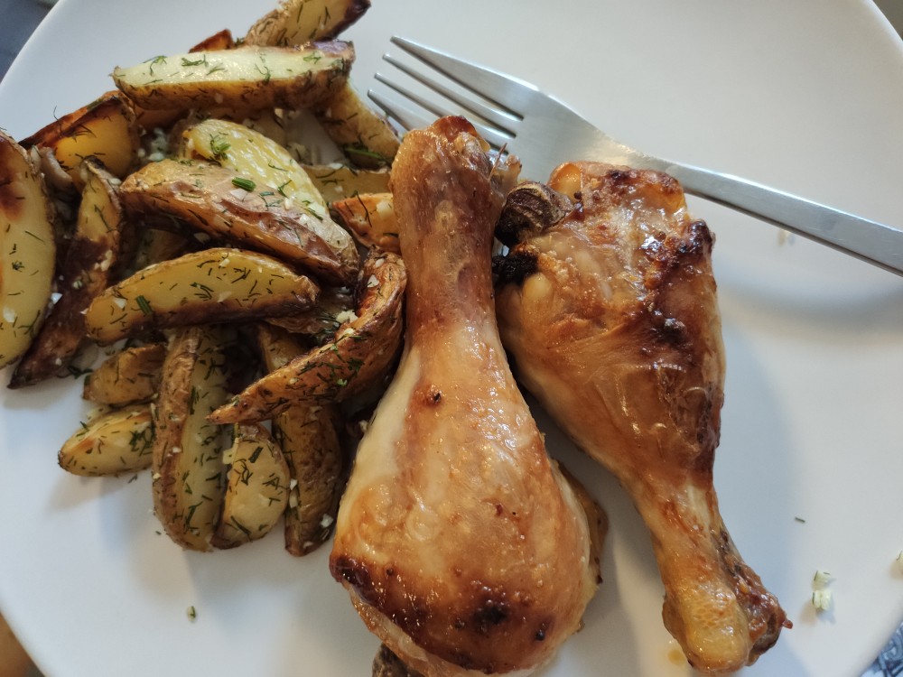 Куриные голени в духовке