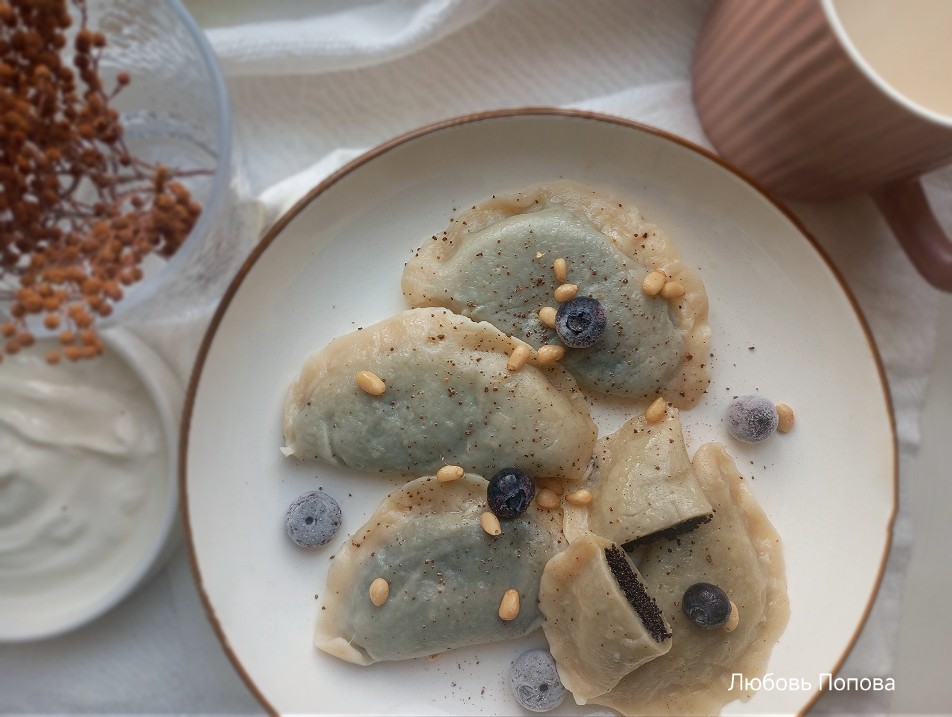 Вареники с маком на заварном тесте 