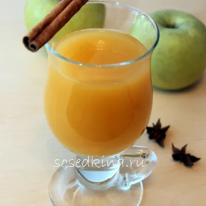 Яблочно-апельсиновый безалкогольный глинтвейн
