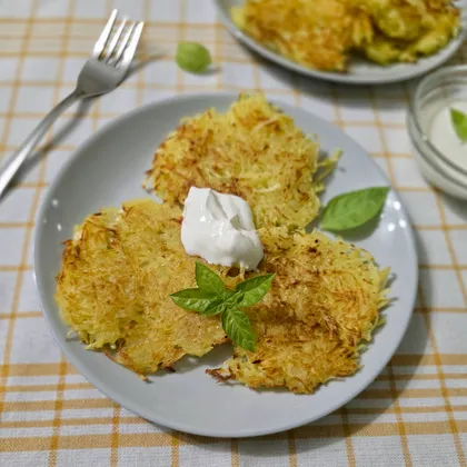 Картофельные драники без яиц