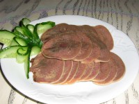 Закуска из говяжьего языка