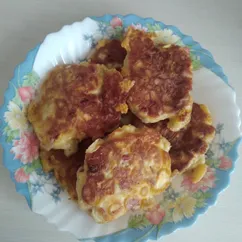 Оладьи с КОЛБАСОЙ и СЫРОМ