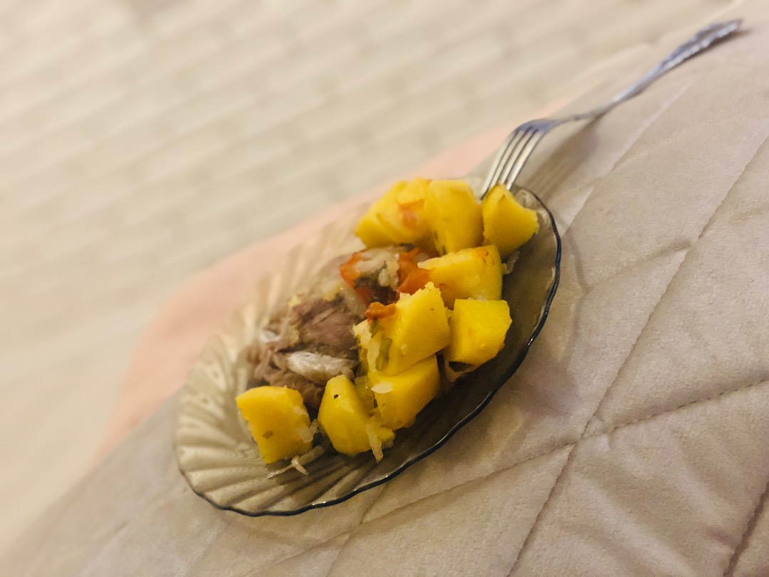 Картофель 🥔 с ребрышками в духовке