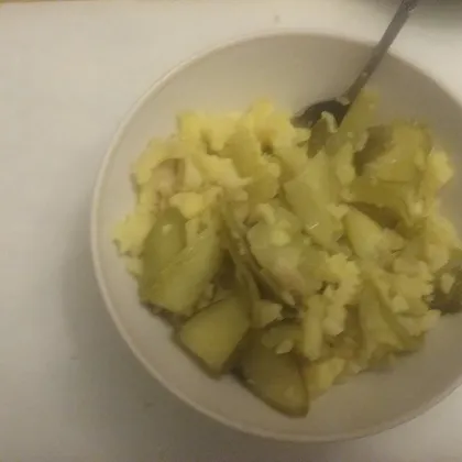 Ужин в пост из картофеля и огурцов