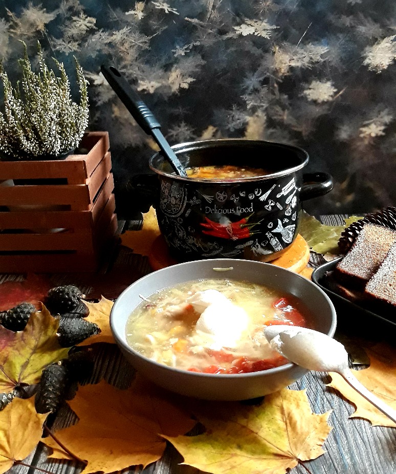 Овощной суп с бараниной 🍁🍁🍁🥣🍞🍁🍁🍁