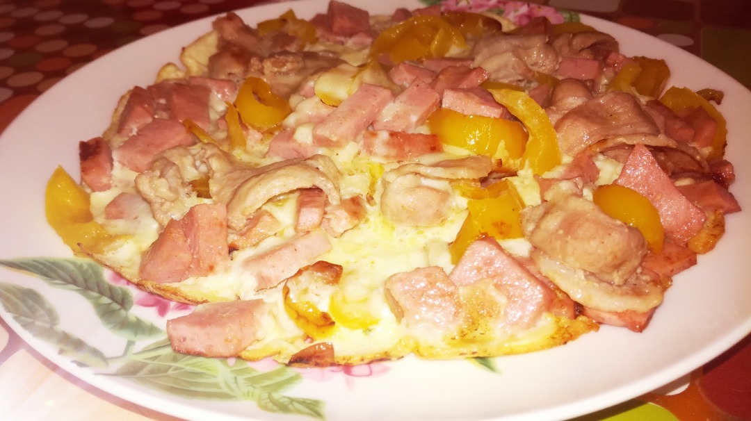 Омлет с беконом