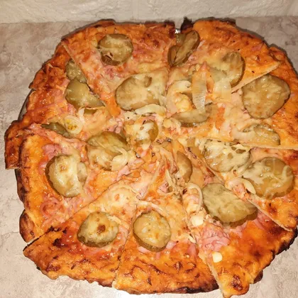 Пицца в духовке на бездрожжевом тесте