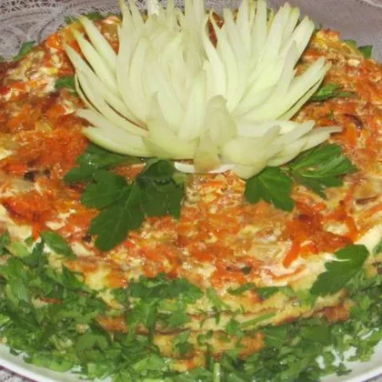 Кабачковый тортик закусочный