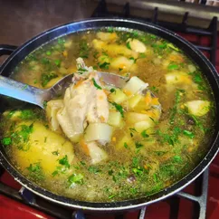 Суп-лапша с боровиками