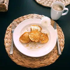 Бананово-рисовые оладьи🍌🥞