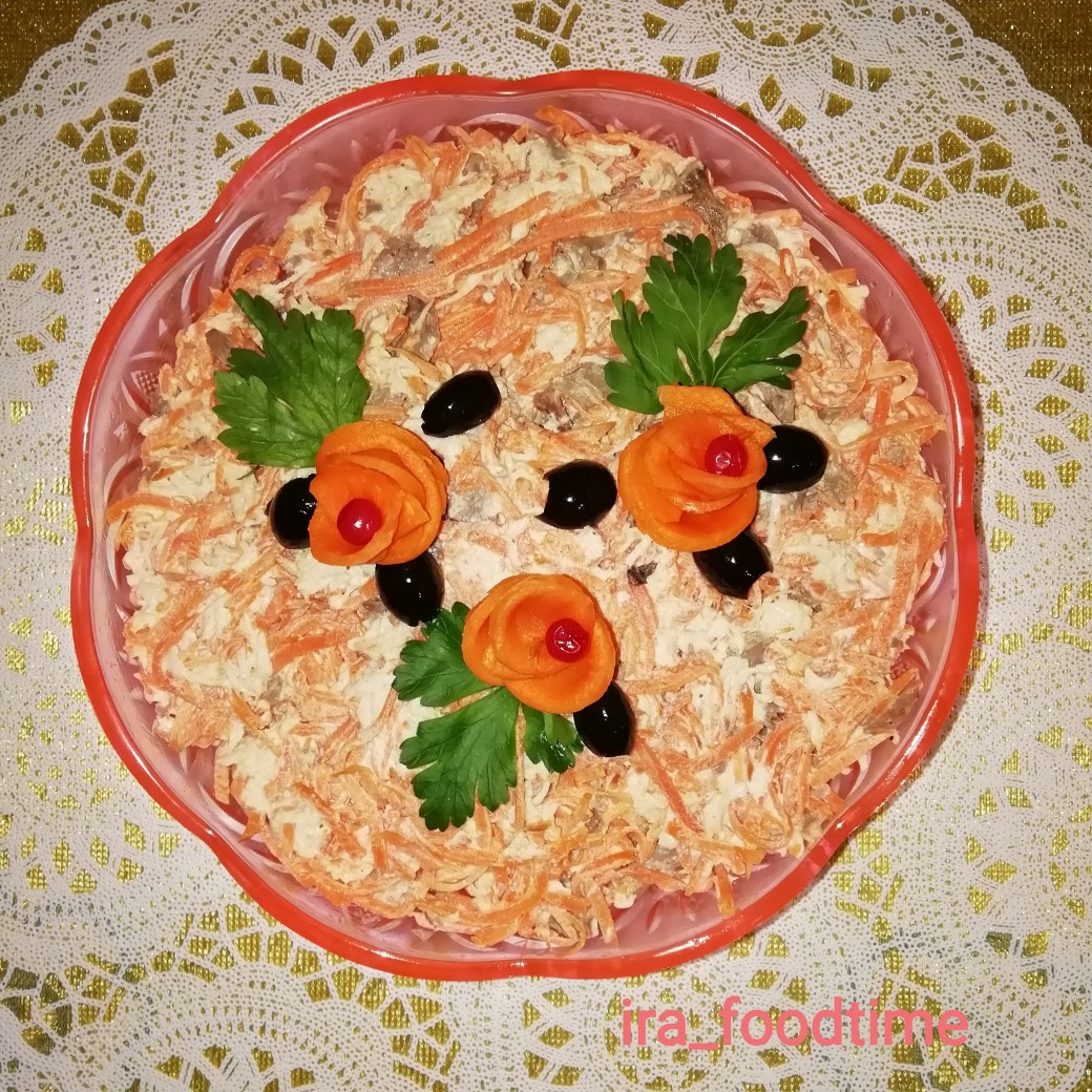Салат с куриным сердцем и морковью по-корейски - Рецепт с пошаговыми фотографиями - rov-hyundai.ru