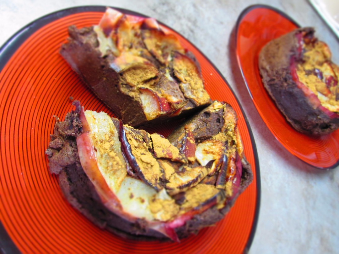 Кексы из яблок🍎 с льняной и кукурузной мукой с какао🍫