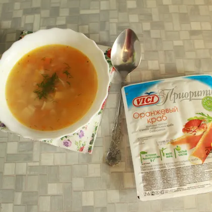 Суп из крабовых палочек