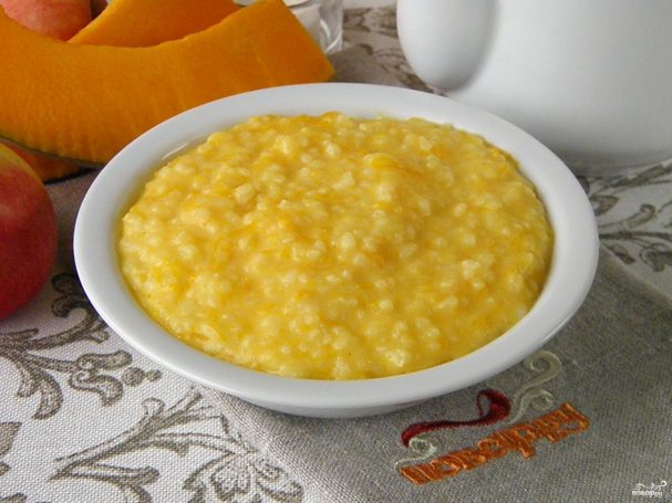 Каша пшенная, рисовая, кукурузная с тыквой