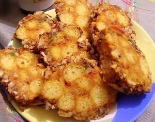 Пирожное из кукурузных палочек (с орехами и сгущенкой)