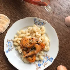 Паста 🍝 с жареными креветками 🍤