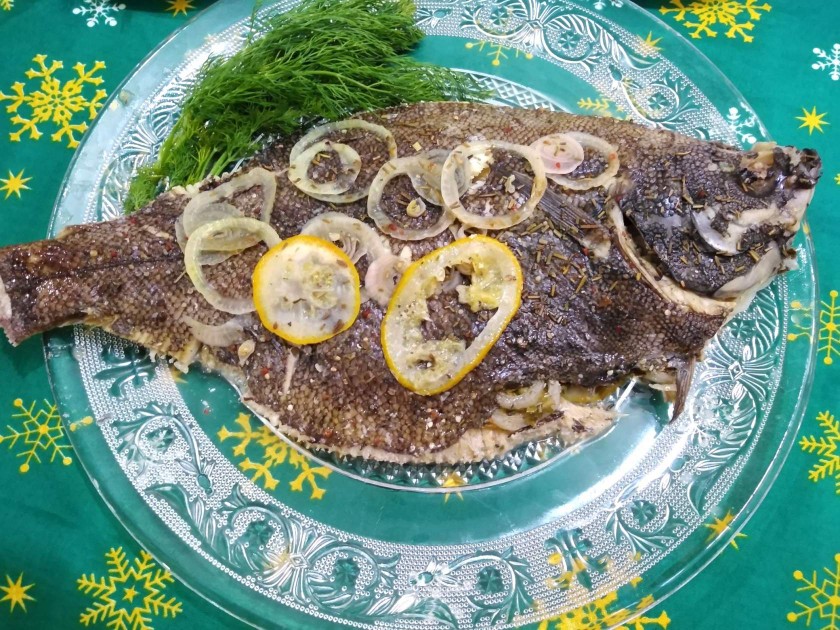 Запечённая камбала 🌼
