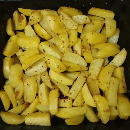 Запеченная картошка с французской горчицей