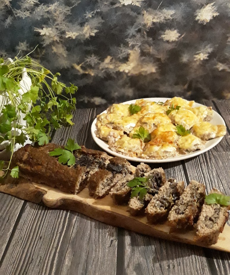 Мясной рулет с опятами 🍁🍄🍁🍄🍁🍽🍷