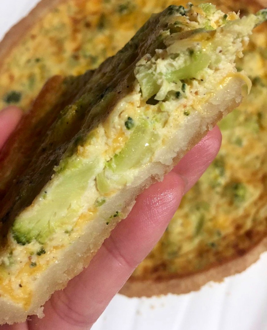 Киш с брокколи и сыром чедар🥦🧀