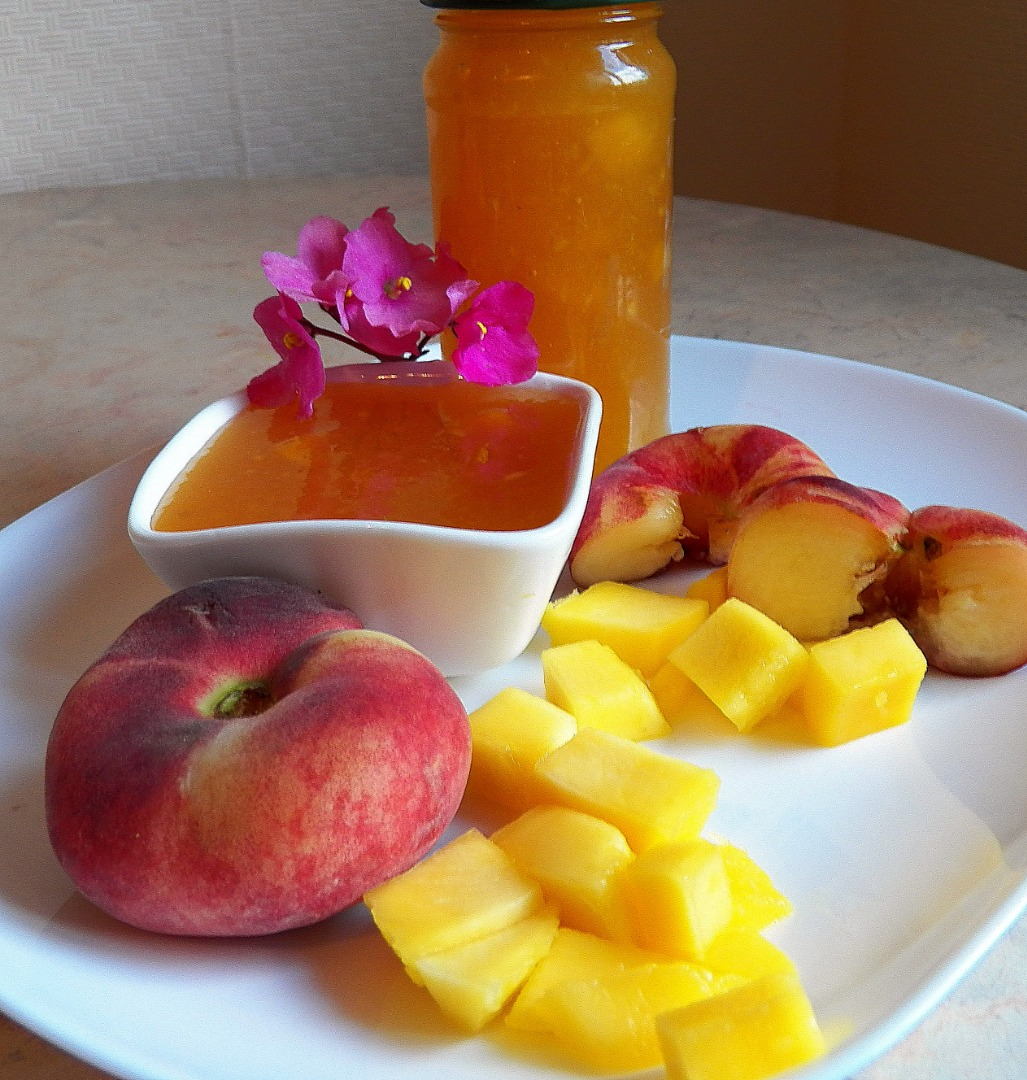 Варенье из персиков и манго