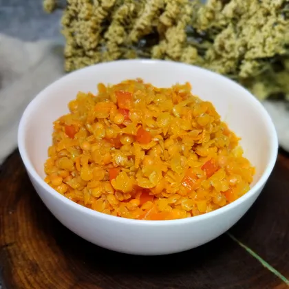 Чечевица с овощами