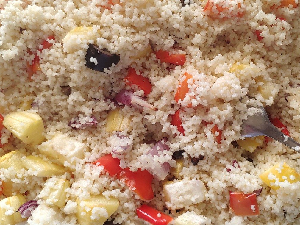 Кускус с запеченными овощами