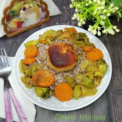 Гречка с тушёными овощами 