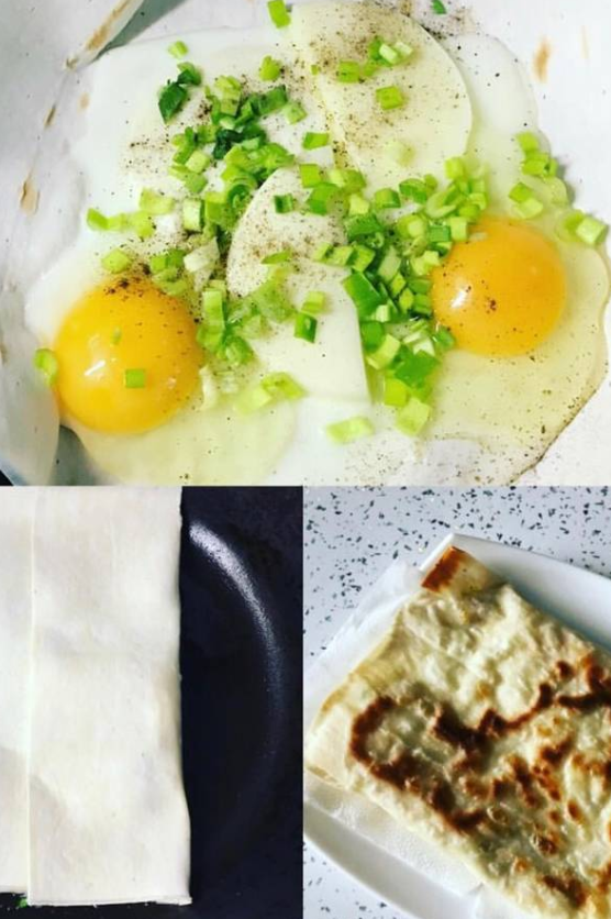 рецепты завтрака с лавашом и яйцами на сковороде | Дзен