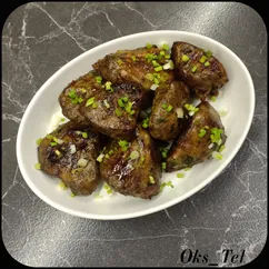 Говяжья печень в жировой сетке